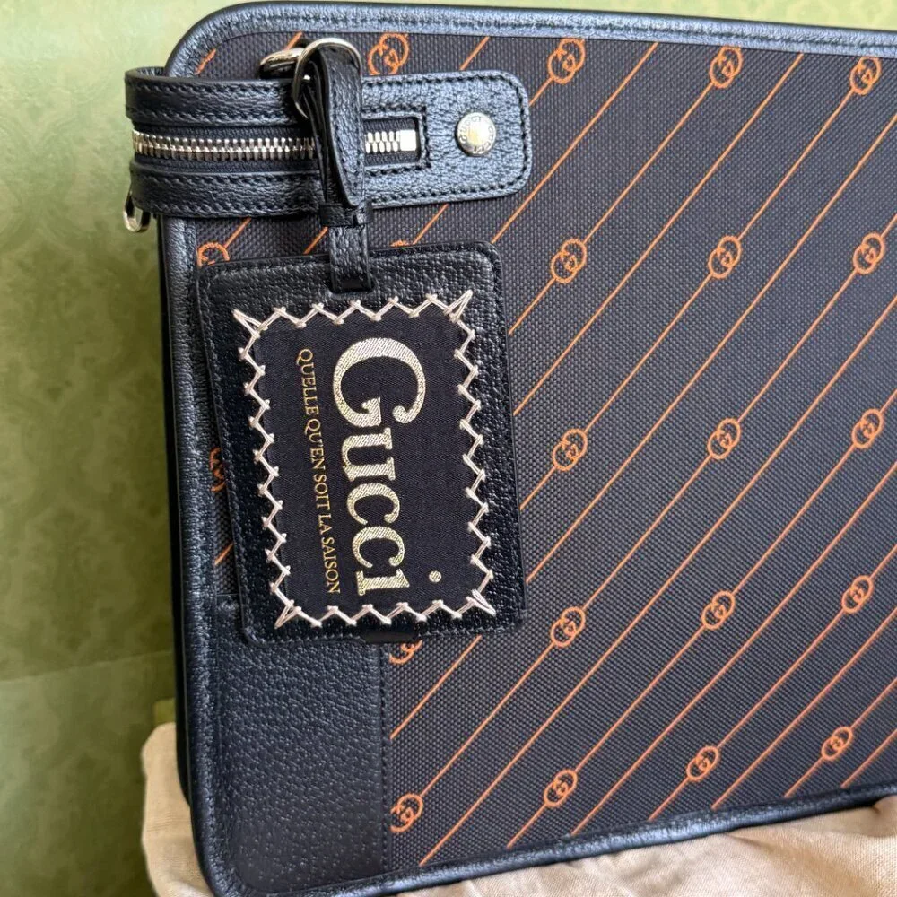Gucci 752595 Unisex Interlocking Medium GG Messenger Bag‎